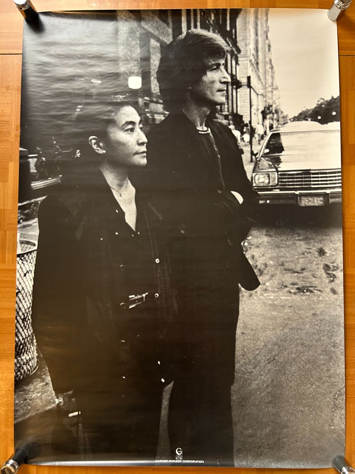 DOUBLE FANTASY展　ポスター　ジョンレノンオノヨーコ　B2　ポスター Double fantasy ポスター （DOUBLE FANTASY展 ポスター ジョン