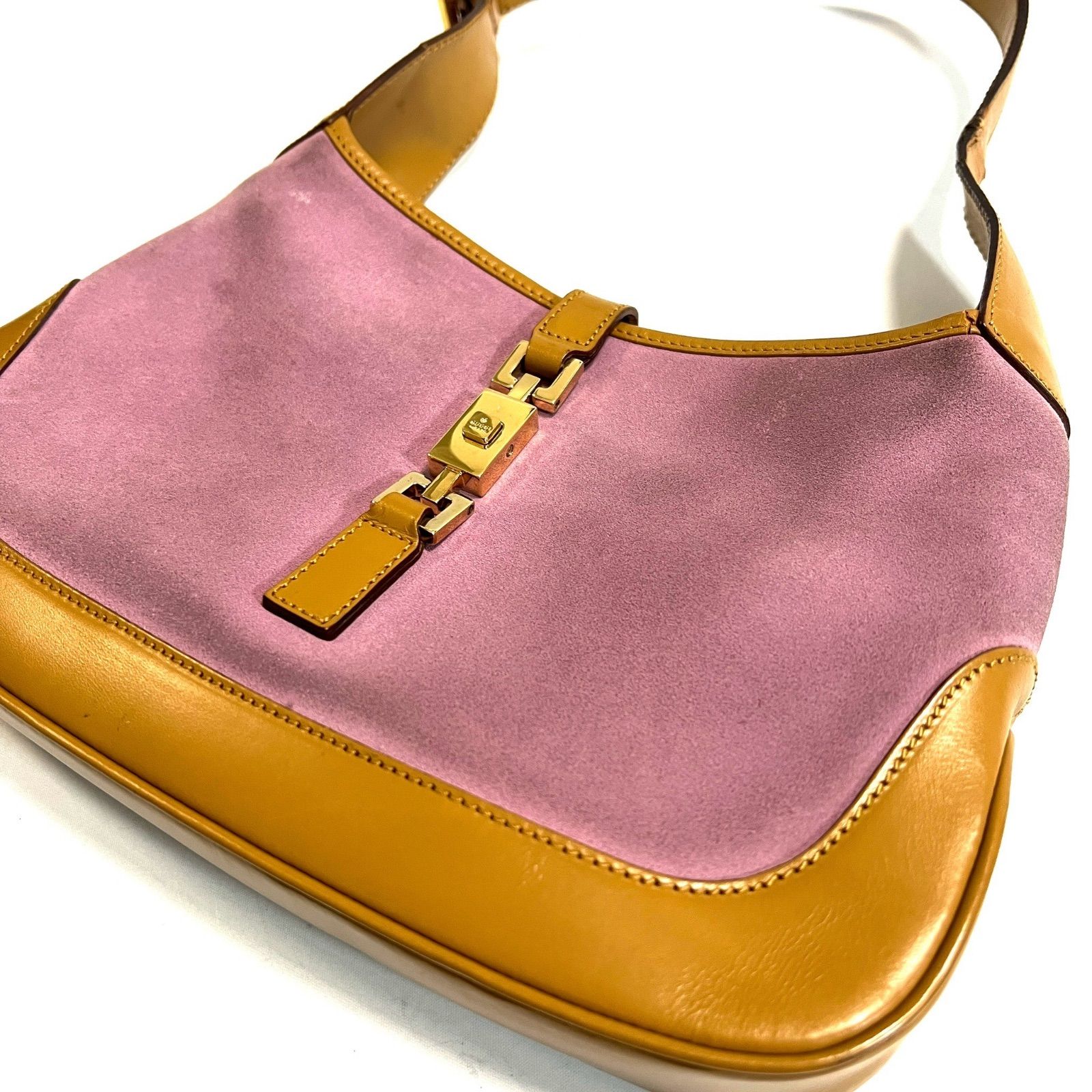GUCCI グッチ ワンショルダーバッグ ジャッキー スエード レザー 
