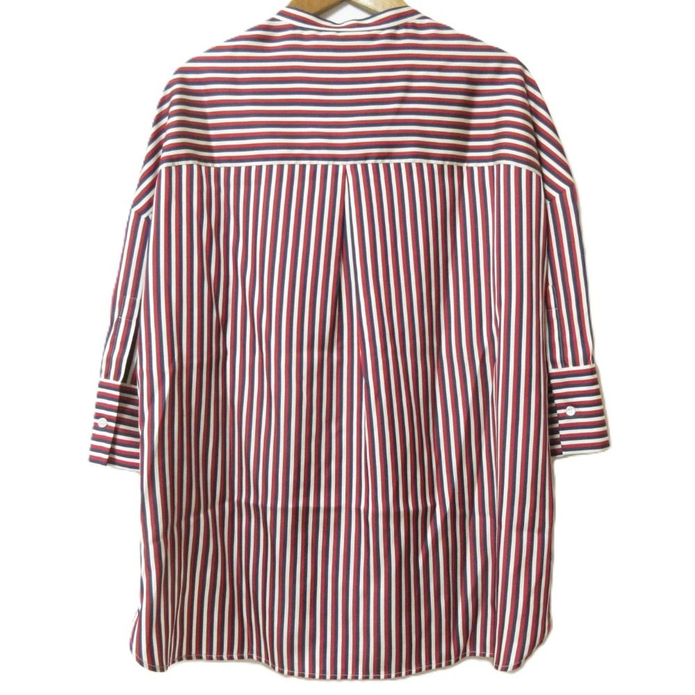 【美品】 Loro Piana ロロピアーナ ストライプ　ドレスシャツ 直営品】極美品Loro Piana ロロピアーナ ストライプドレスシャツ M