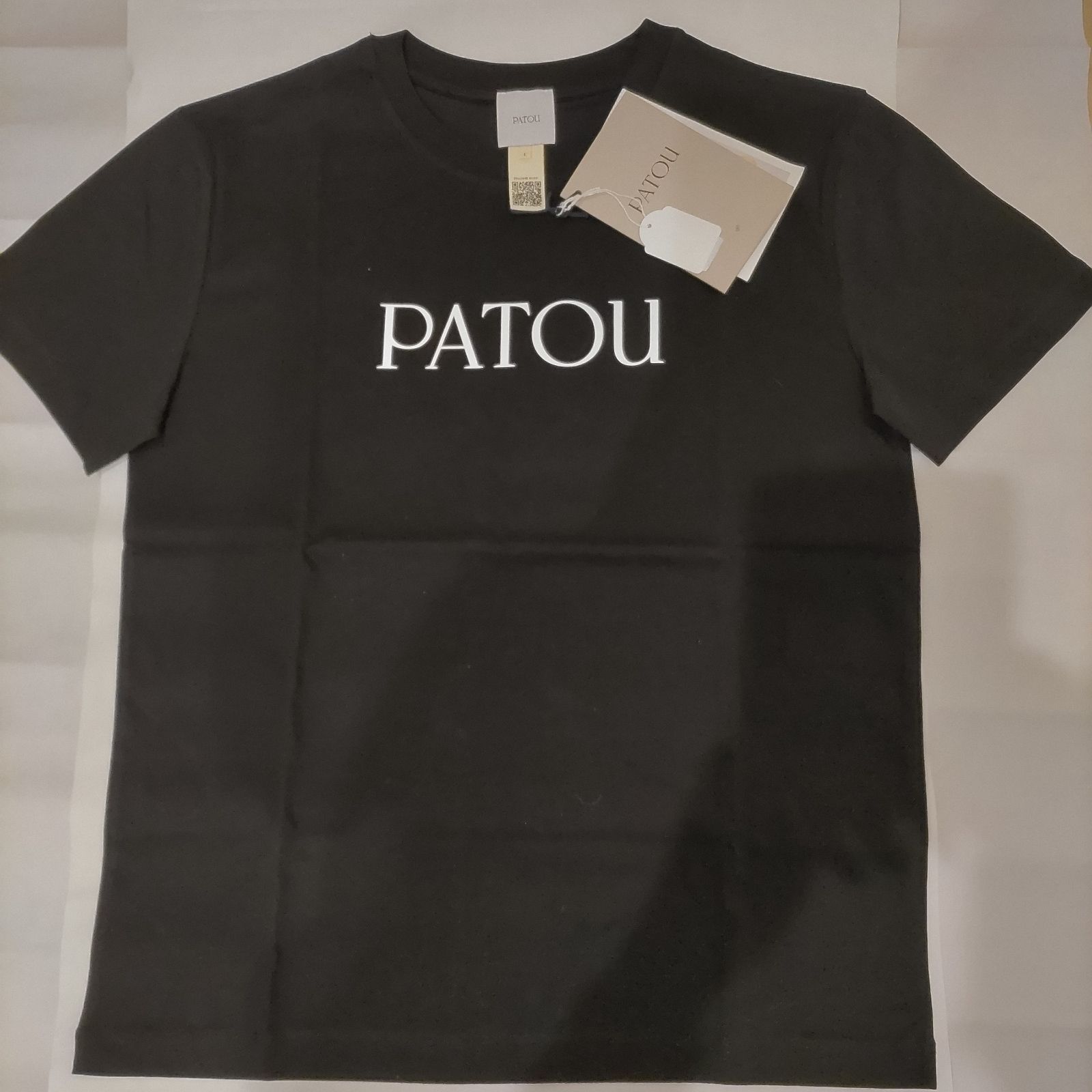 新品未使用】パトゥ PATOU ロゴTシャツ ブラック ホワイト - メルカリ