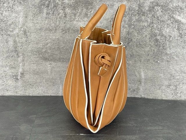 【極美品】LUPO　ルポ　レザーバッグ　トートバッグ LUPO ルポ ポーチ付き レザー ハンド バッグ 茶 □□ ☆ iha6 LUPO