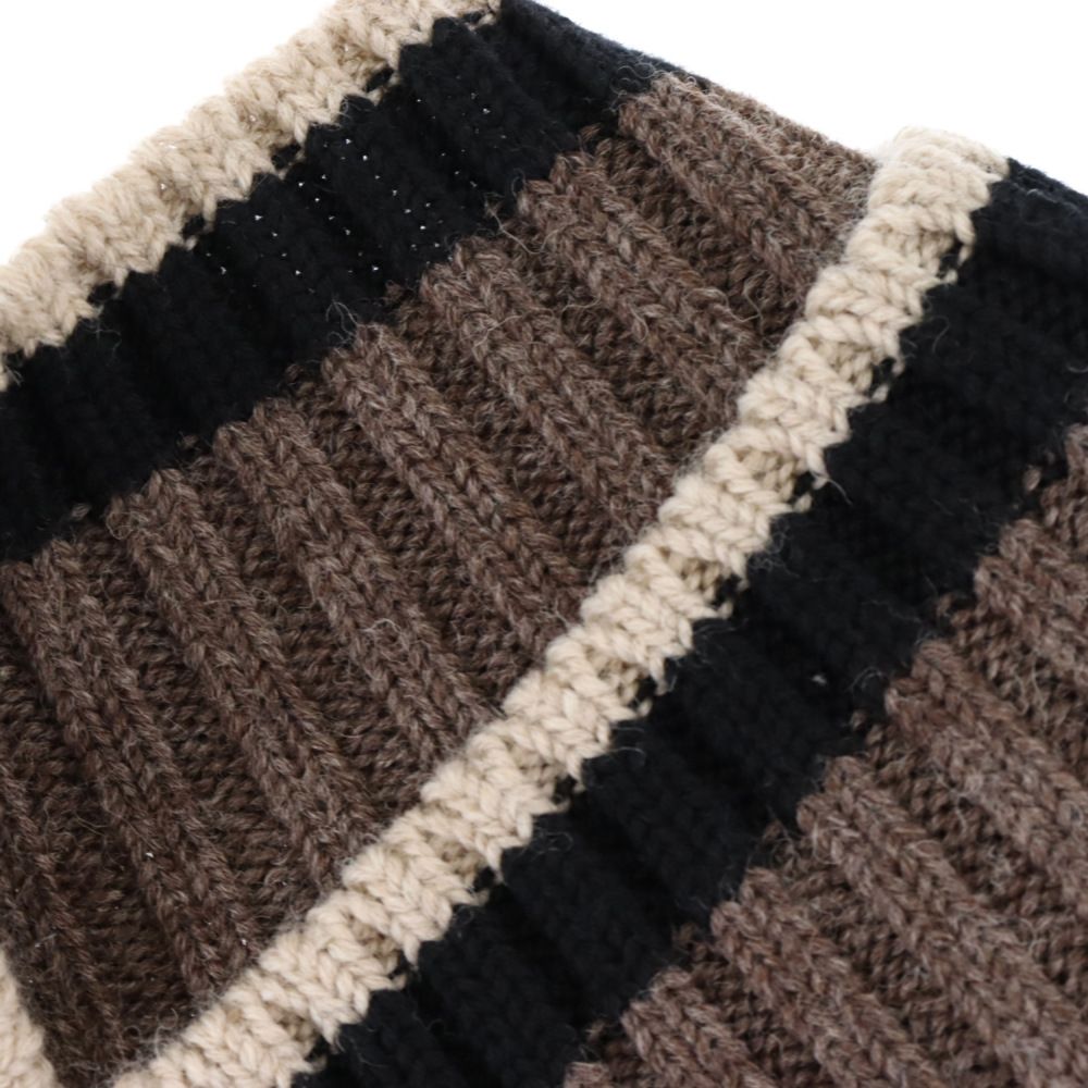 kolor (カラー) 21AW CRAZY PATTERN KNIT ビッグケーブル ドッキング