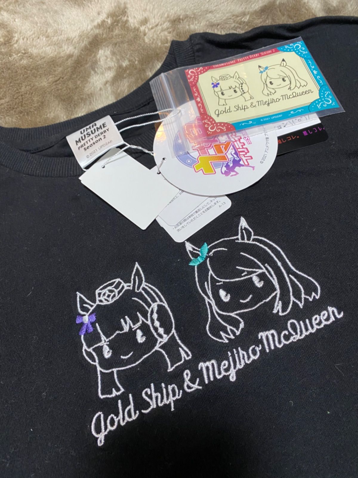 新品】アベイル ウマ娘 刺繍Tシャツ ゴールドシップ メジロ 