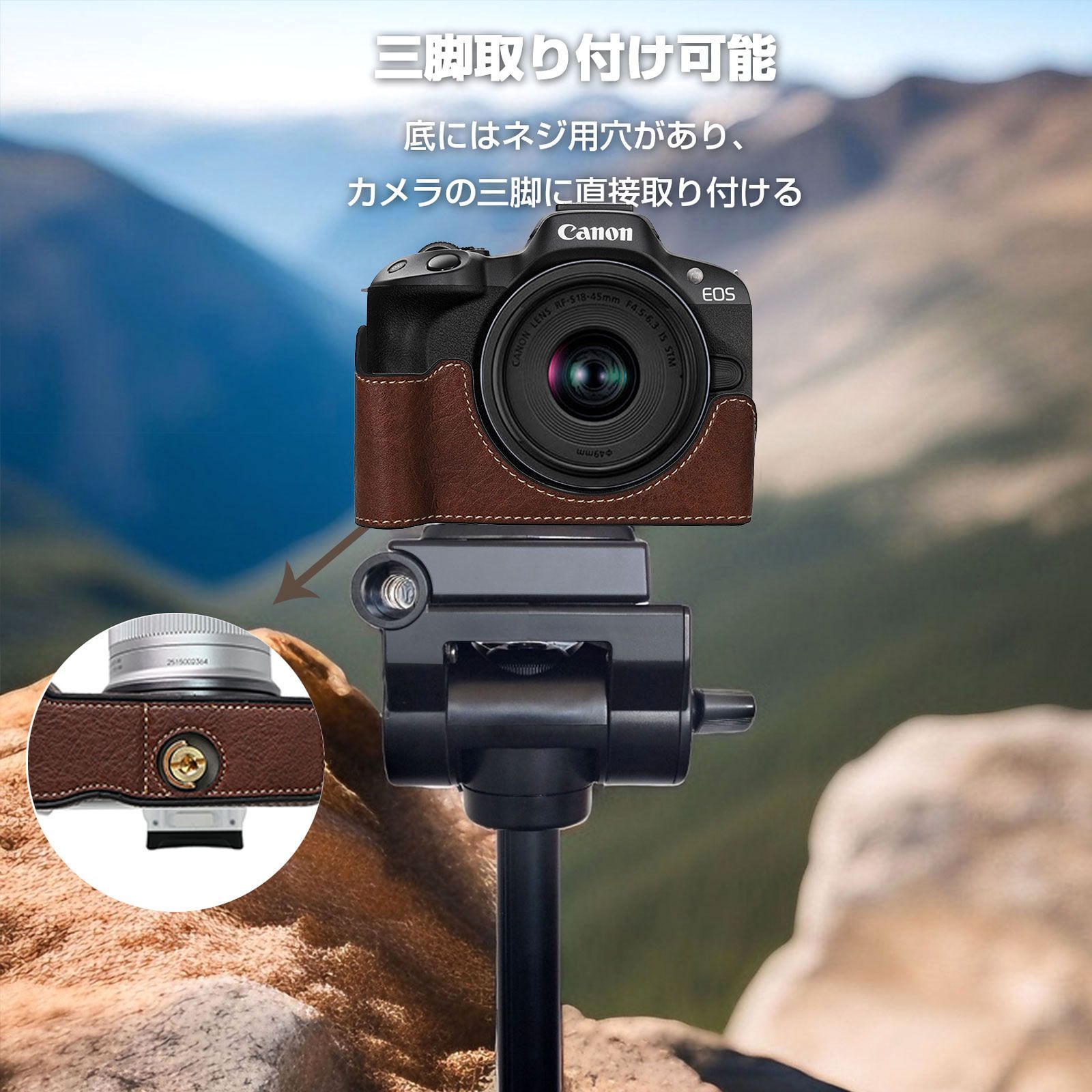 CANON キャノン7　50mmレンズ＋レザーケース＋ハンドグリップ＋ストロボ 楽天市場】Canon EOS R7 専用 レザー ケース Volcano ボルケーノ