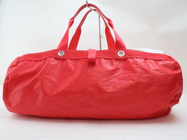 2510-12 ジブ ボストンバッグ JIB セイルクロス製 レッド ショルダーベルト付き