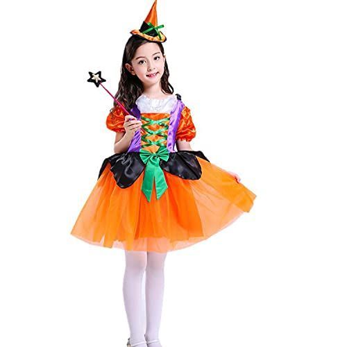 120 [JOMA-E Shop] ハロウィン コスプレ衣装 子供 魔女 ウィッチ