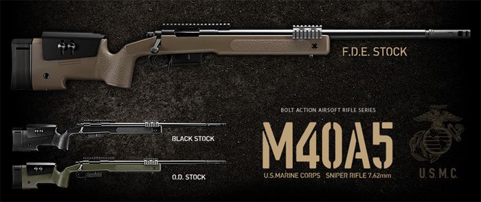 東京マルイ M40A5 エアーコッキングライフル  F.D.E.ストック