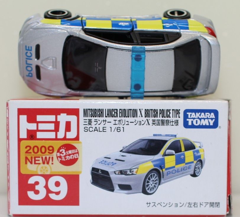 トミカ　まとめ　未使用 USED トミカ 39 三菱 ランサーエボリューションX 英国警察仕様
