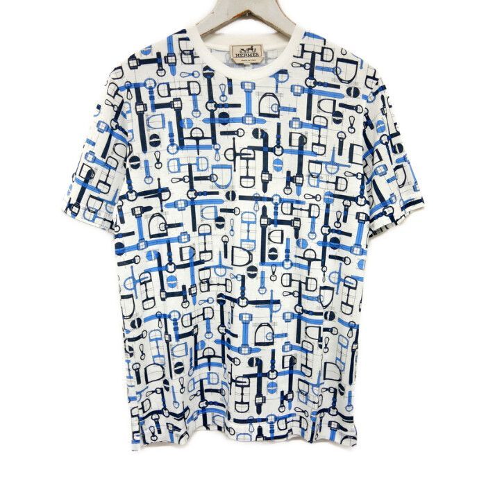HERMES エルメス 国内正規 ラビリンス ホースビット柄Tシャツ HERMES エルメス 国内正規 ラビリンス ホースビット柄Tシャツ