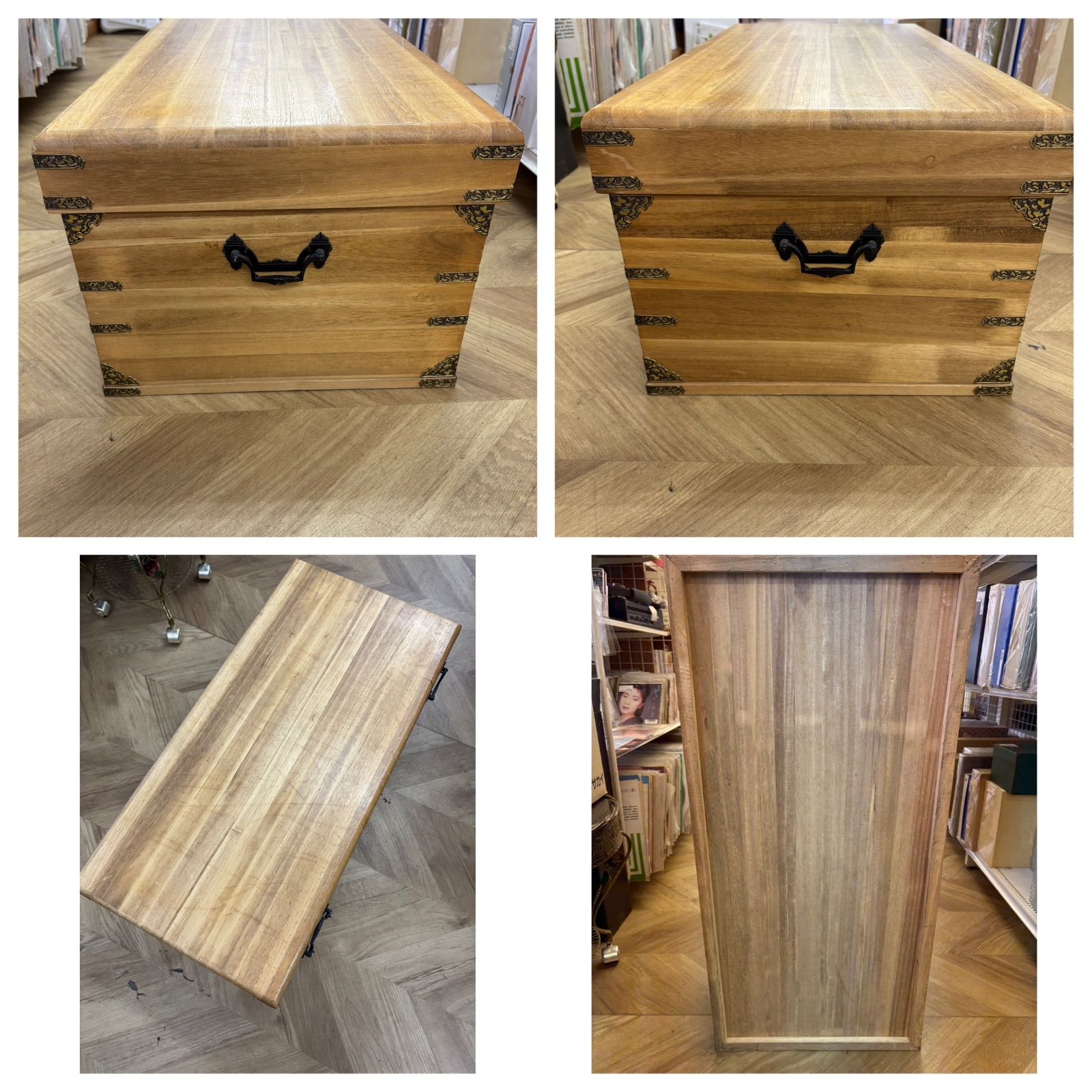 桐 衣装ケース 幅95cm 5段 日本製 隅金具 キャスター付 着物 収納 メ