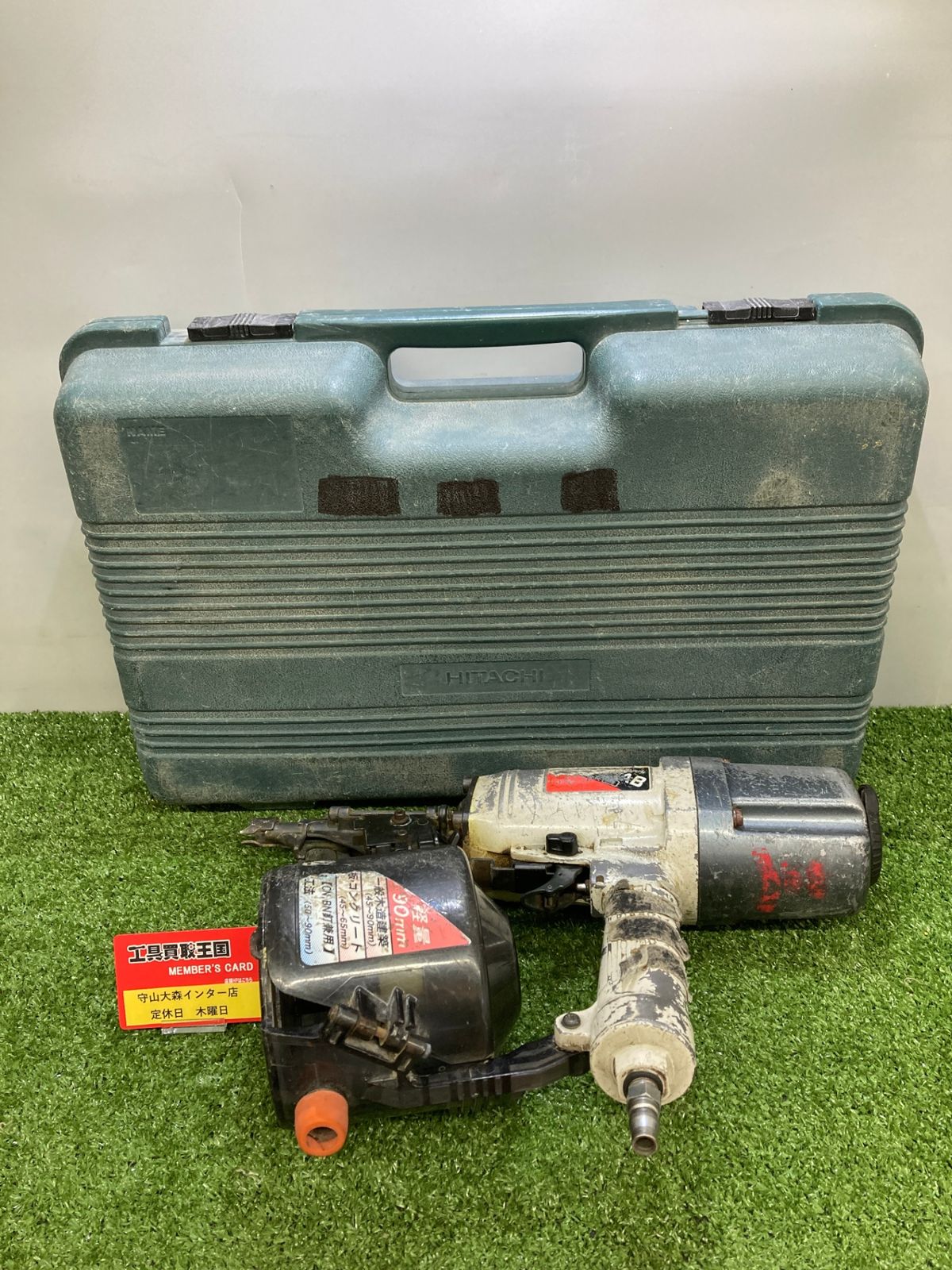中古品】【0921】☆日立工機 90㎜常圧ロール釘打ち機 NV90AB 中古品】【0921】☆日立工機 90㎜常圧ロール釘打ち機 NV90AB