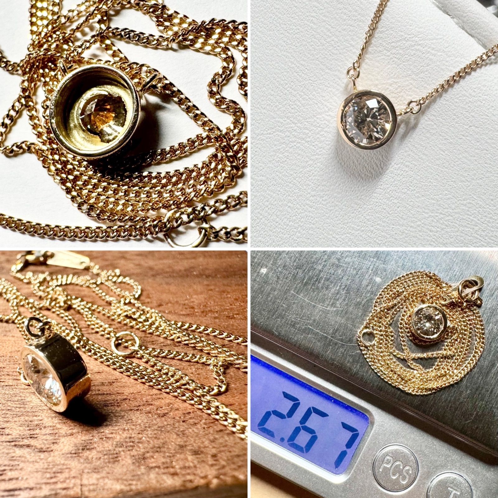 大粒✦0.56ct◇K18YG*45*一粒ダイヤモンドネックレスイエロー 大粒✦0.56ct◇K18YG*45*一粒ダイヤモンドネックレスイエロー