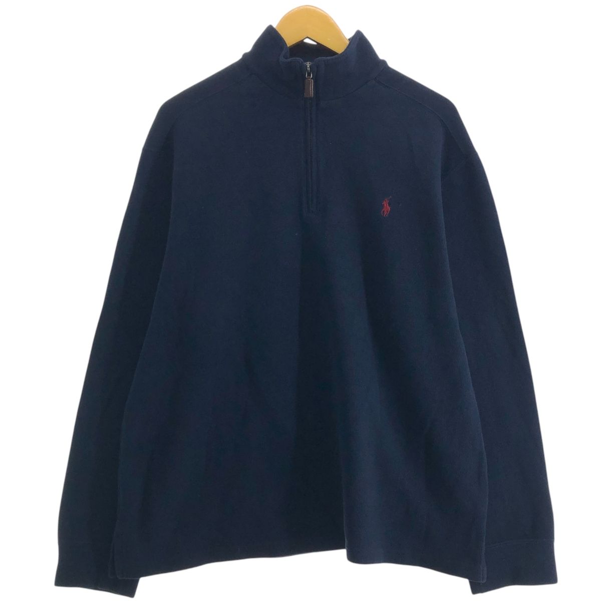 古着 ラルフローレン Ralph Lauren POLO by Ralph Lauren ハーフジップスウェットシャツ トレーナー メンズXL相当/eaa501062