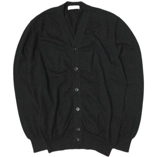 クルチアーニ Cruciani 44 27ゲージ Vネックカーディガン ネイビー