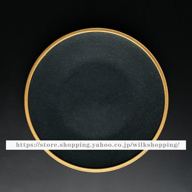 新品続々入荷中人気商品！ 食器 キッチン雑貨 カトラリー お皿 プレート ギフト プレゼント 丸型 シンプル オシャレ ディナーディッシュ グリーン ゴールドミセス おしゃれ ママ| aie34 超人気、高品質で超激安。