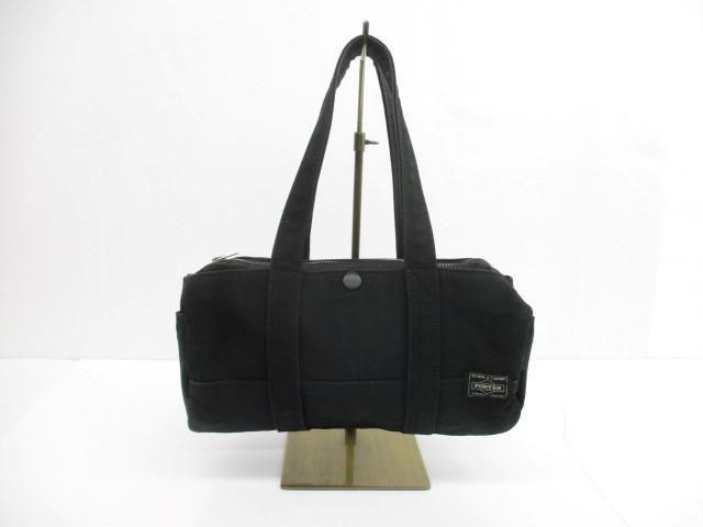 中古 ポーター PORTER ハンドバッグ キャンバス ブラック ユニセックス