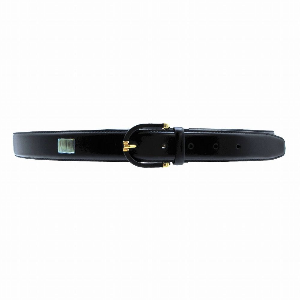 dunhill ダンヒル レザー ベルト ハトメ ゴールド金具 バックル