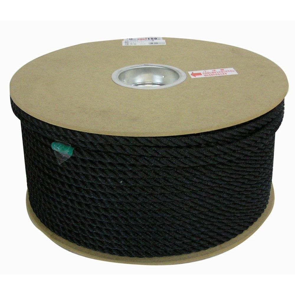 5営業日で発送 ハンディ クラウン ユタカ RE-54 PE ロープ ドラム巻 黒 9X150M