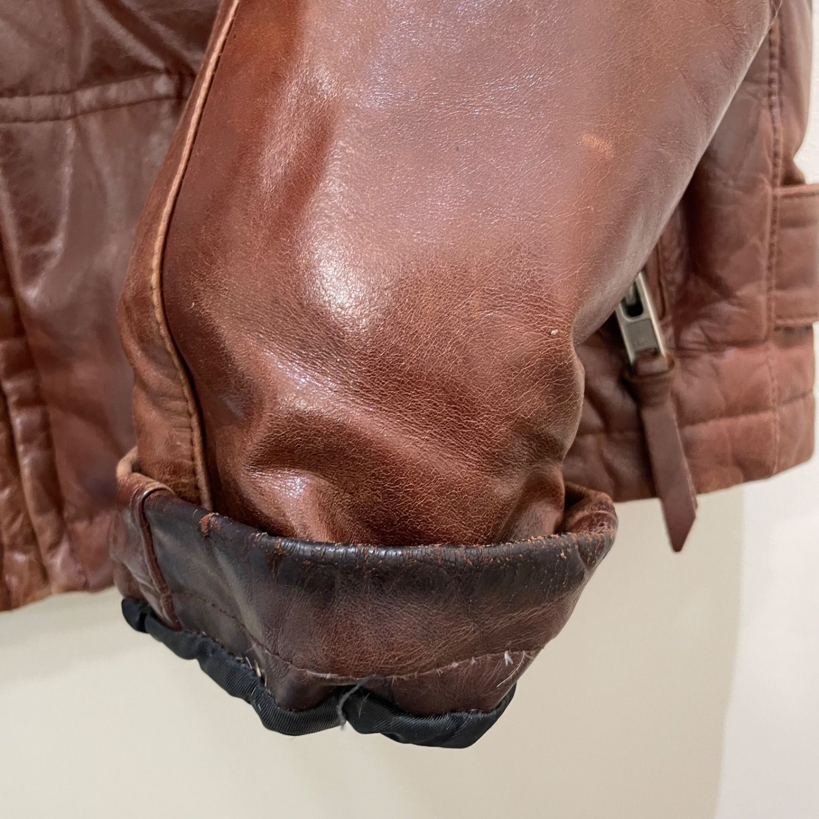 Liugoo Leathers リューグーレザーズ レザーダウンジャケット M 