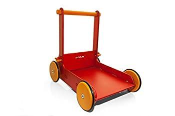 【中古-非常に良い】 Moover Baby Walker 手押しぐるま (組立式) レッド