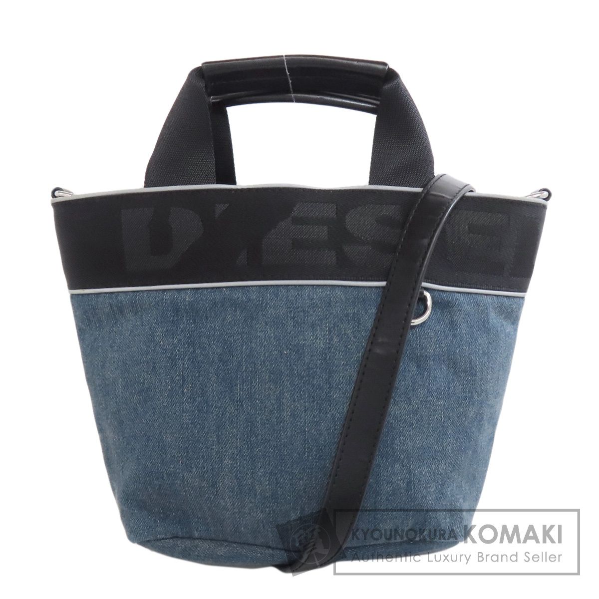 売れ筋在庫 DIESEL 2way デニム ハンドバッグ トートバッグ ショルダー 