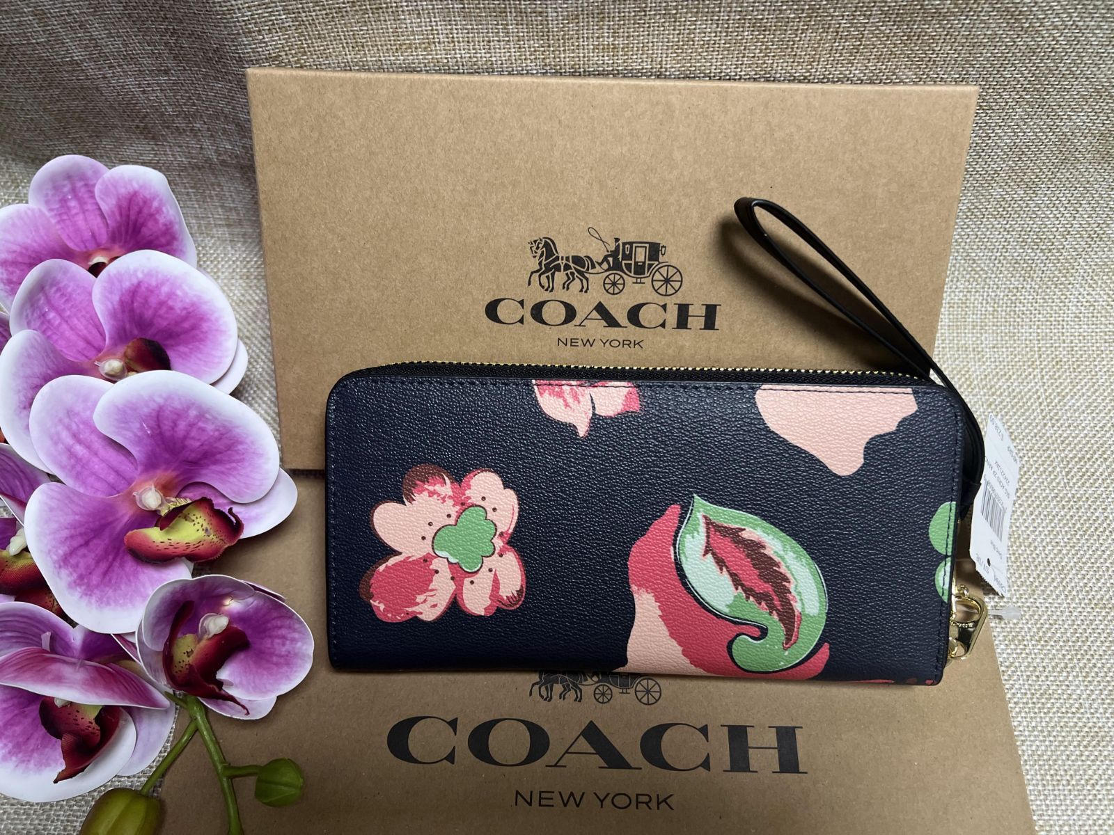 コーチ 財布 COACH 長財布 アコーディオン ジップ ウォレット