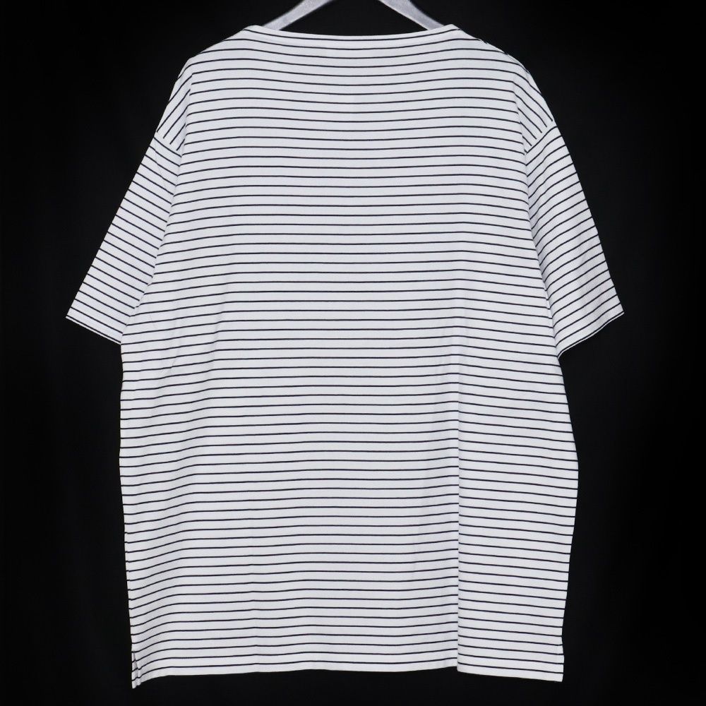 PRADA お洒落 ストライプ オーバーサイズ コットン Tシャツ PRADA オーバーサイズストライプコットンTシャツ XSサイズ