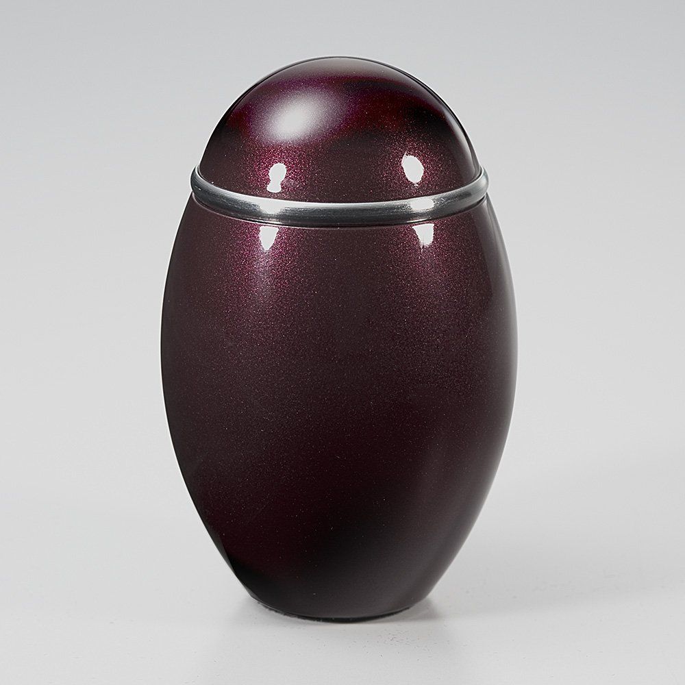 2．ワインレッド 仏壇屋 滝田商店 ミニ骨壷 ココス ワインレッド 直径4.9cm×高さ7.6cm◆分骨つぼ 骨壺 遺灰 遺骨入れ 納骨容器◆手元供養 滝田商店発行 証明書付