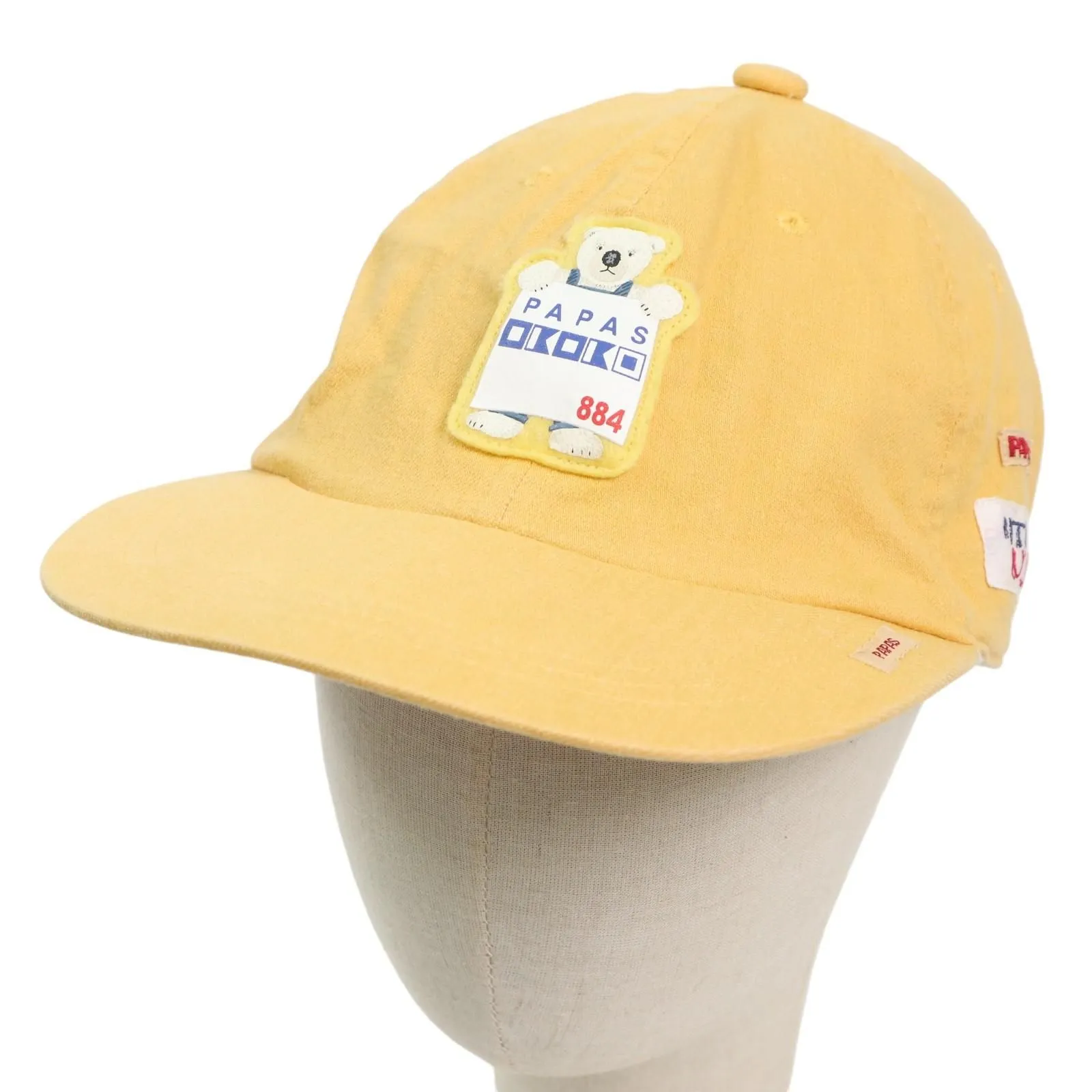 美品 未使用 PAPAS PLUS + パパス プラス刺繍 キャップ カーキ 2025年