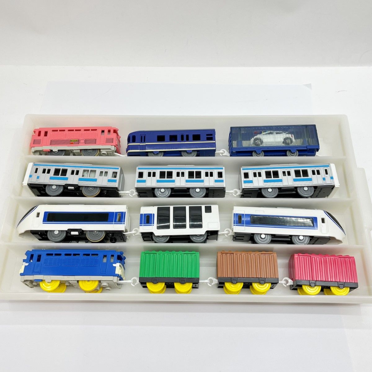 ◆◆TOMY プラレール トレインケース EF65 カートレイン 209系 371系 ◇◇TOMY プラレール トレインケース EF65 カートレイン 209系 371系