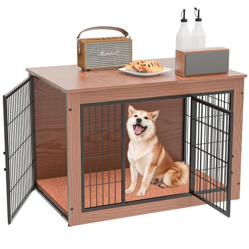 Petnnik 犬 ケージ ペットケージ 木製 長さ98x幅65x高さ68cm Petnniko犬ケージペットケージ犬サークル小中大型犬用幅98x奥行