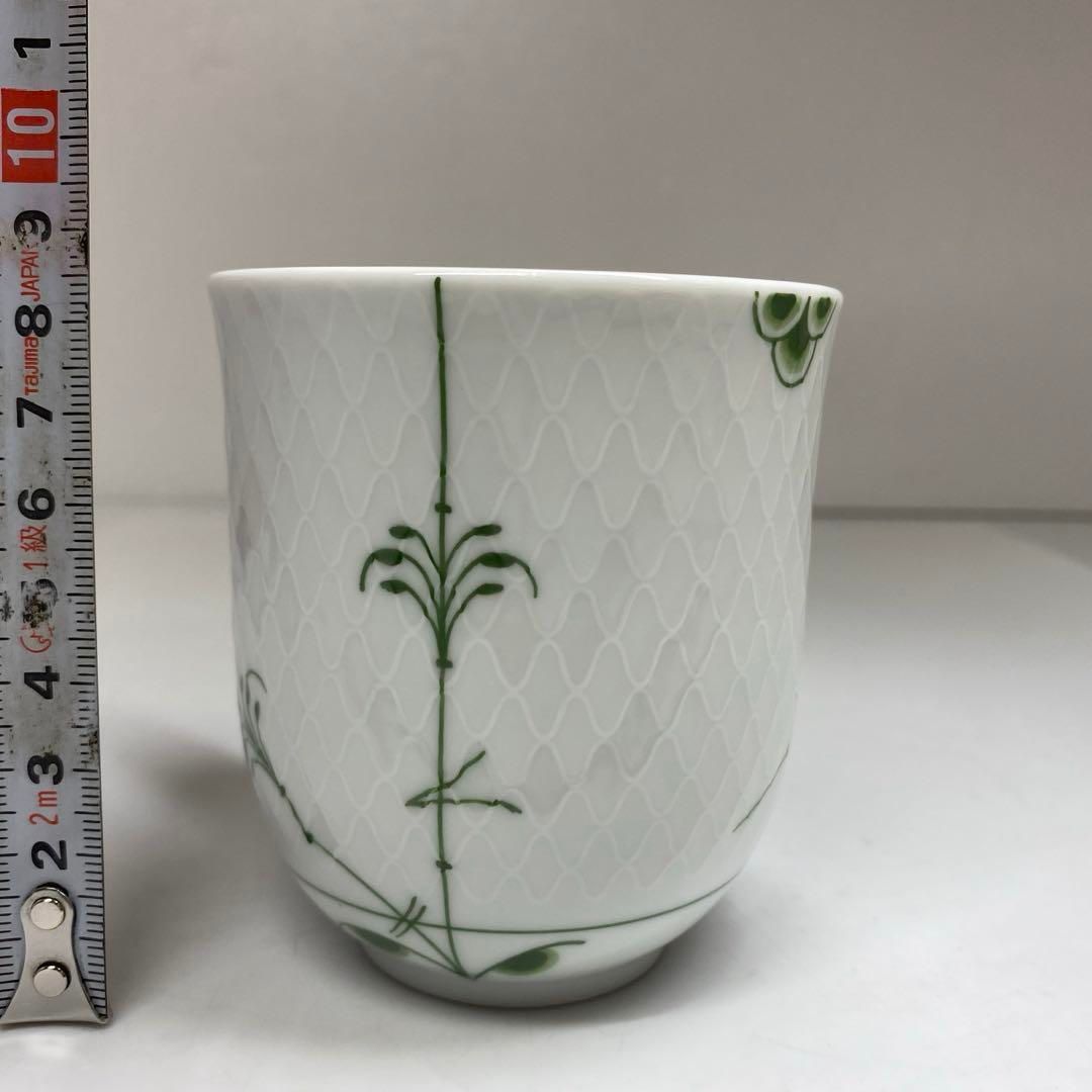 グリーンフルーテッド マグカップ