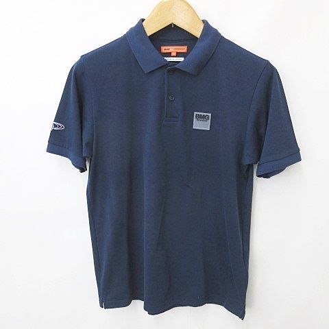 ビームスゴルフ BEAMS GOLF ゴルフ ポロシャツ ロゴ 半袖 無地 紺 紫 ネイビー パープル M