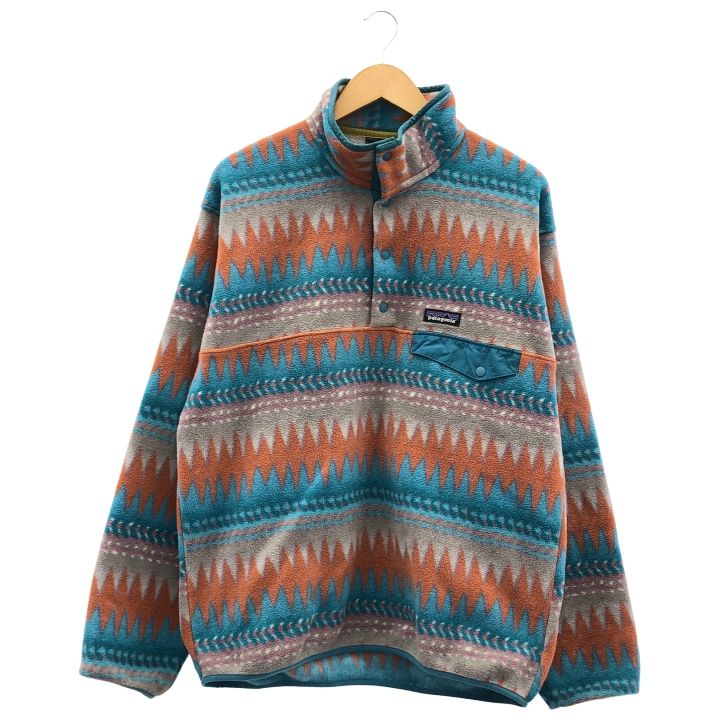 a パタゴニア ④ 25580 ライトウェイト シンチラ スナップT プルオーバー メンズ ブルー M