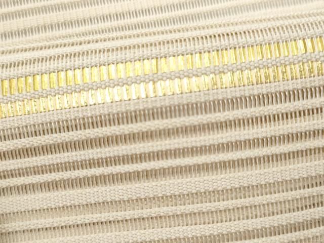 ☆ 名古屋帯 本場筑前博多織 献上柄 乳白色 O-5443 名古屋帯 本場筑前博多織 献上柄 乳白色 O-5443