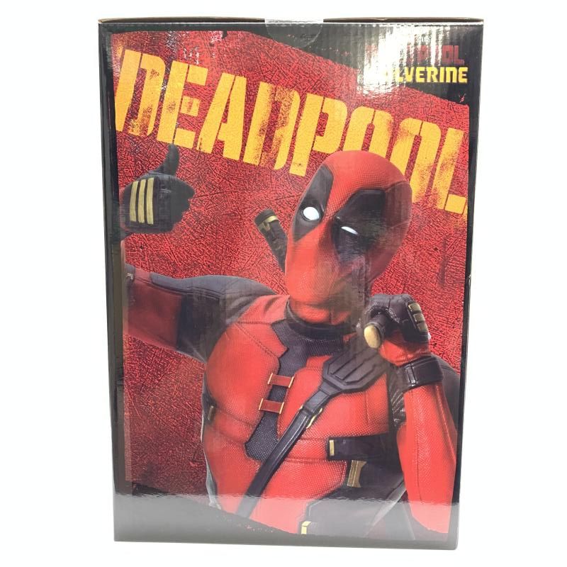 MARVEL デッドプール バストアップスタチュー ウルヴァリン未開封 中古】未開封)A賞 デッドプール バストアップスタチュー ｢Happy