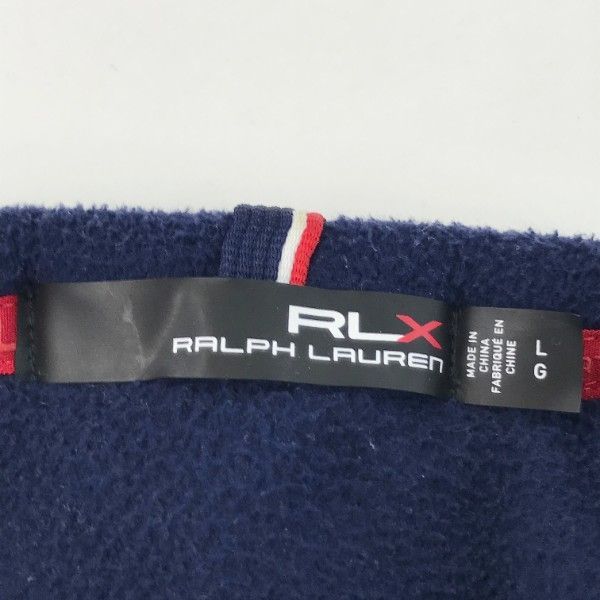 RLX ラルフローレン フリースベスト ネイビー系 L [240101144448