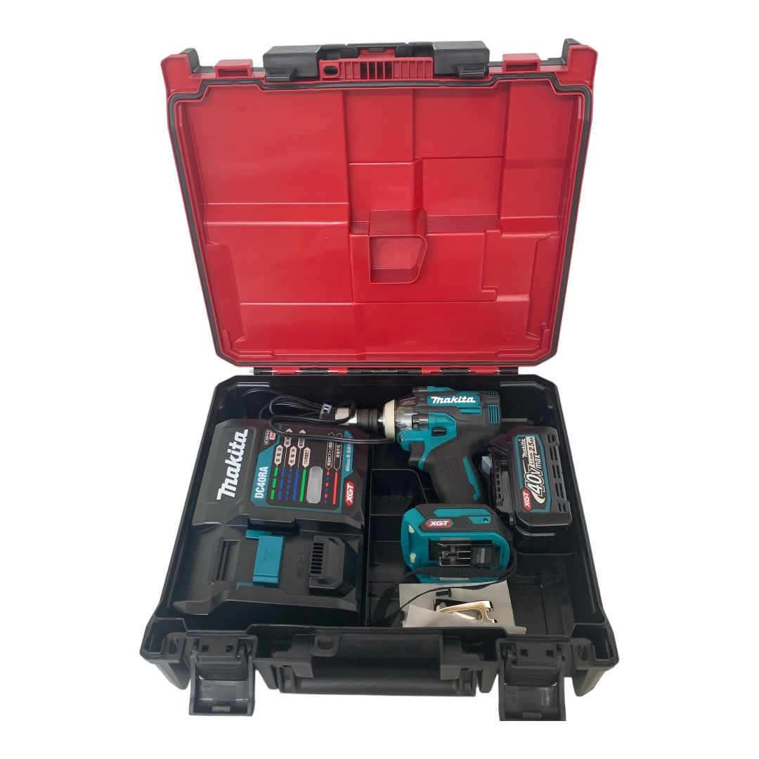 【中古美品】マキタ makita 充電式インパクトレンチ 40V 2.5Ah TW004GRDXバッテリ１個 /充電器付き 店舗併売品  KON