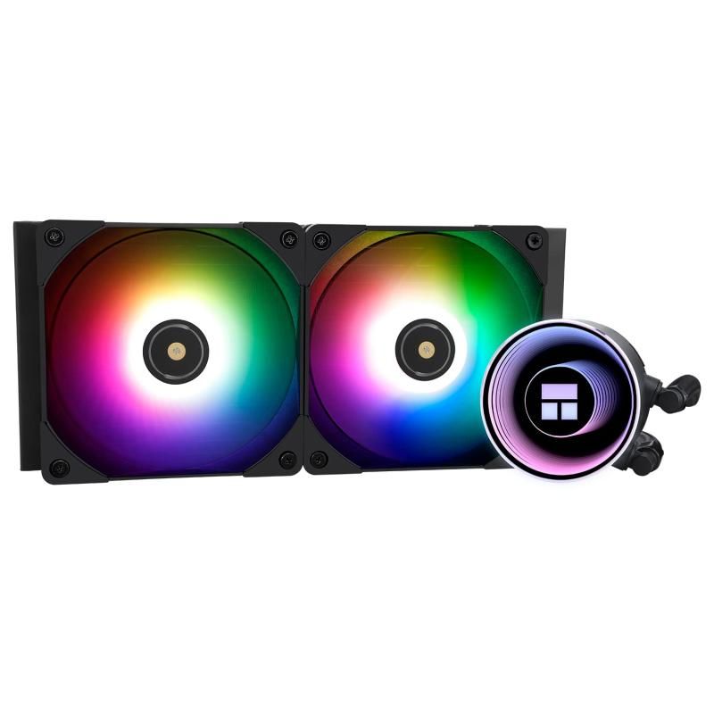 Thermalright Frozen Notte 240 BLACK ARGB 水冷CPUクーラー 240ブラックCPUクーラー仕様 ダブルPWMファン S-FDB V2ベアリング AMD|AM4