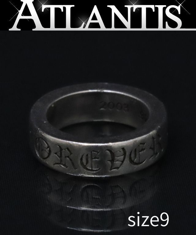 クロムハーツ 6mm SPACER FOREVER シルバーリング 9号 CHROME HEARTS