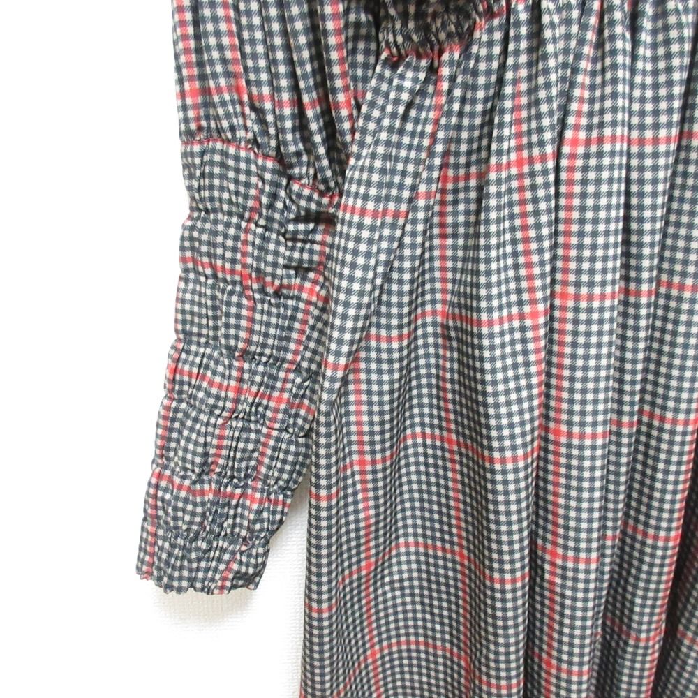 HYKE ハイク　plaid gathered dress M 2月14日(月)20：00～パリゴオンラインにて販売開始！】HYKE