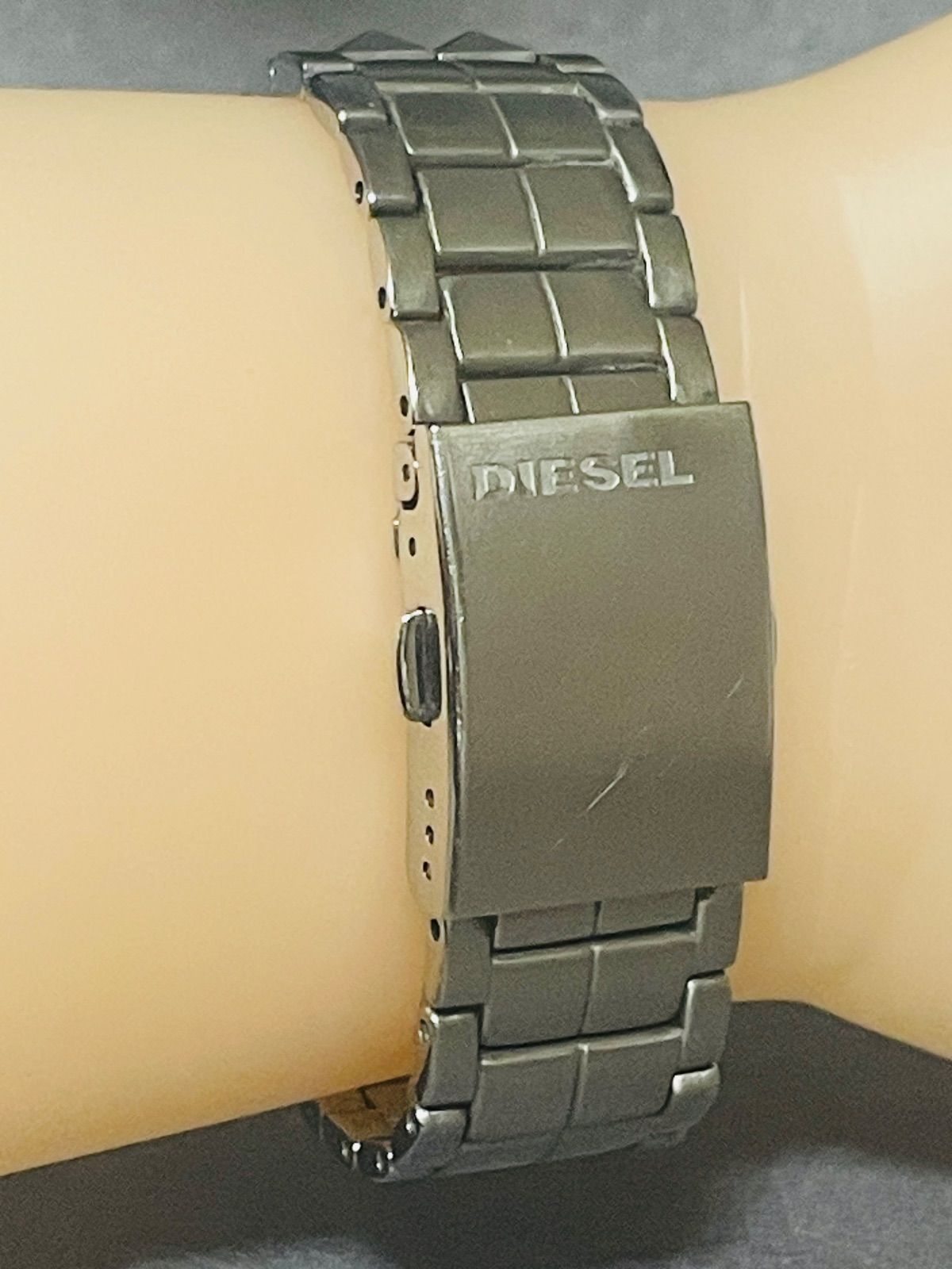 DIESEL ディーゼル DZ-1087 パープル デイト スクエア スタッズ メンズ 