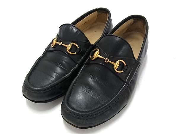 ほぼ新品GUCCI ホースビット レザー ミュール ローファー ブラック 35 Gucci ホースビット ローファー | ブラック | FARFETCH JP