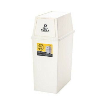 東谷 ダストボックス スタッキングペール45L スリム ホワイト LFS-761WH