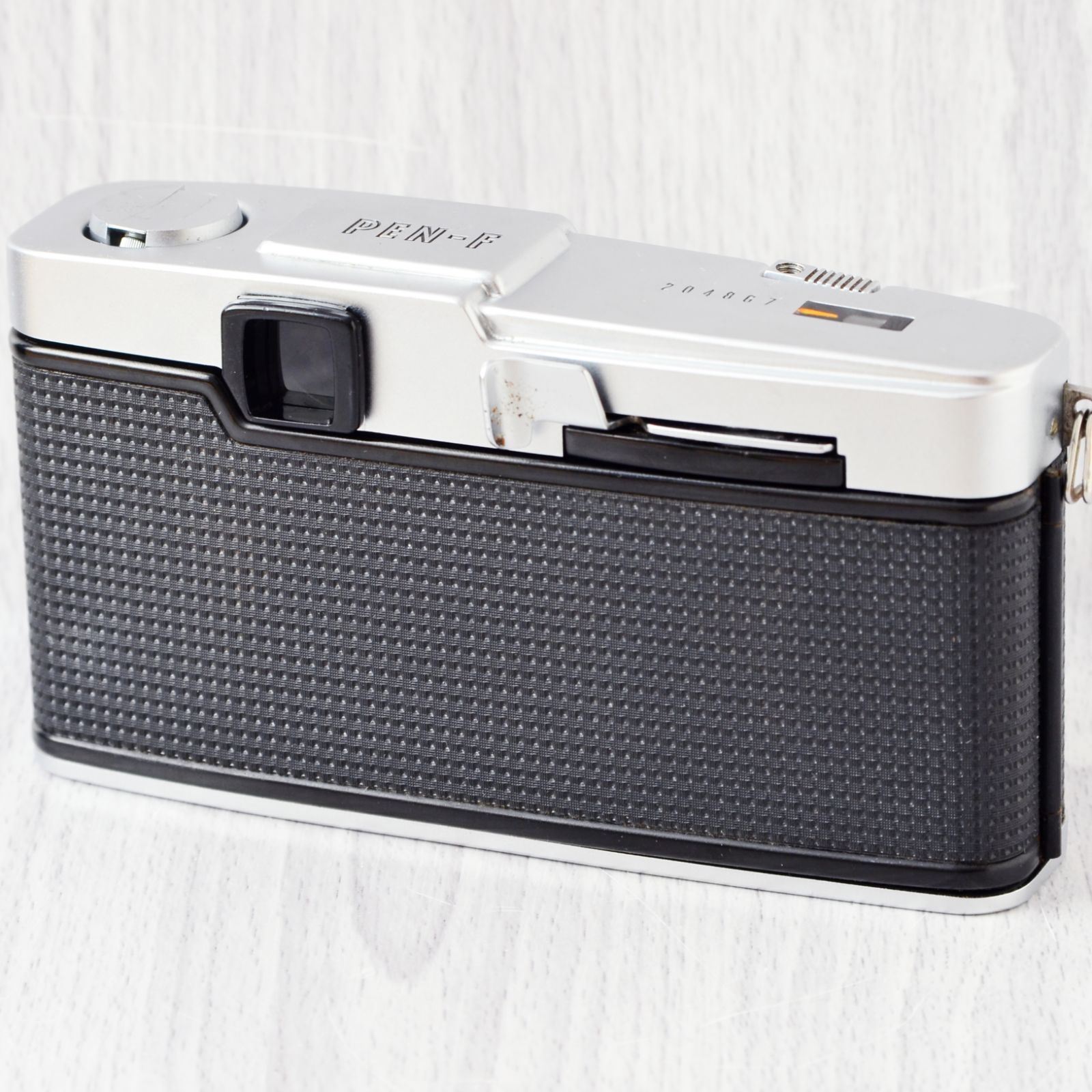 外観極美品! OLYMPUS PEN F + 38mm f1.8 ケース付 修理・整備済 完動品 
