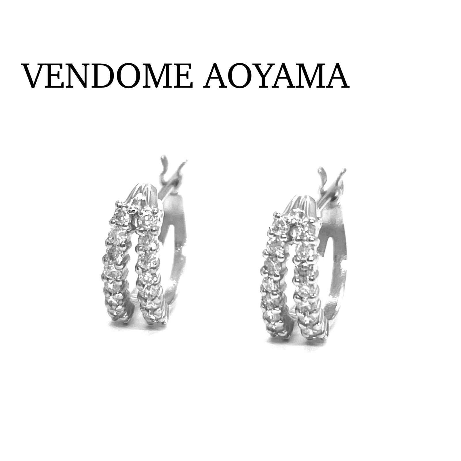 VENDOME AOYAMA / ヴァンドーム青山 ダイヤピアス フープ K18WG