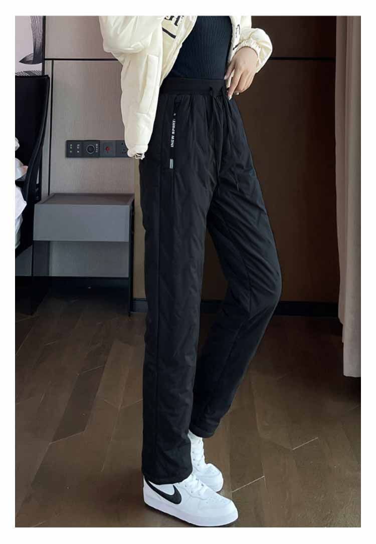 【極美品】JACKBUNNY キルティングパンツ ブラック　裏起毛　防寒パンツ 極美品】JACKBUNNY キルティングパンツ ブラック 裏起毛 防寒パンツ