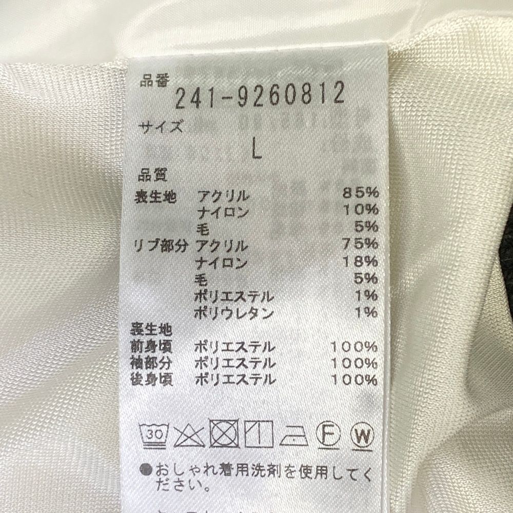サイズ：L CALLAWAY キャロウェイ 裏地付 ニットジップ