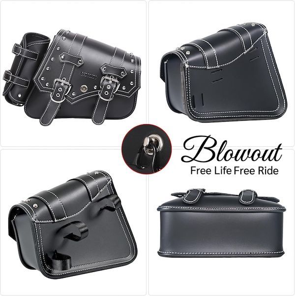 ハーレー ソフテイル サドルバッグ 左 サイドバッグ サドルバック スイングアーム ボトルホルダー 1984～2017 ソフテイル ファットボーイ ナイトトレイン FLSTN FLSTS FXST