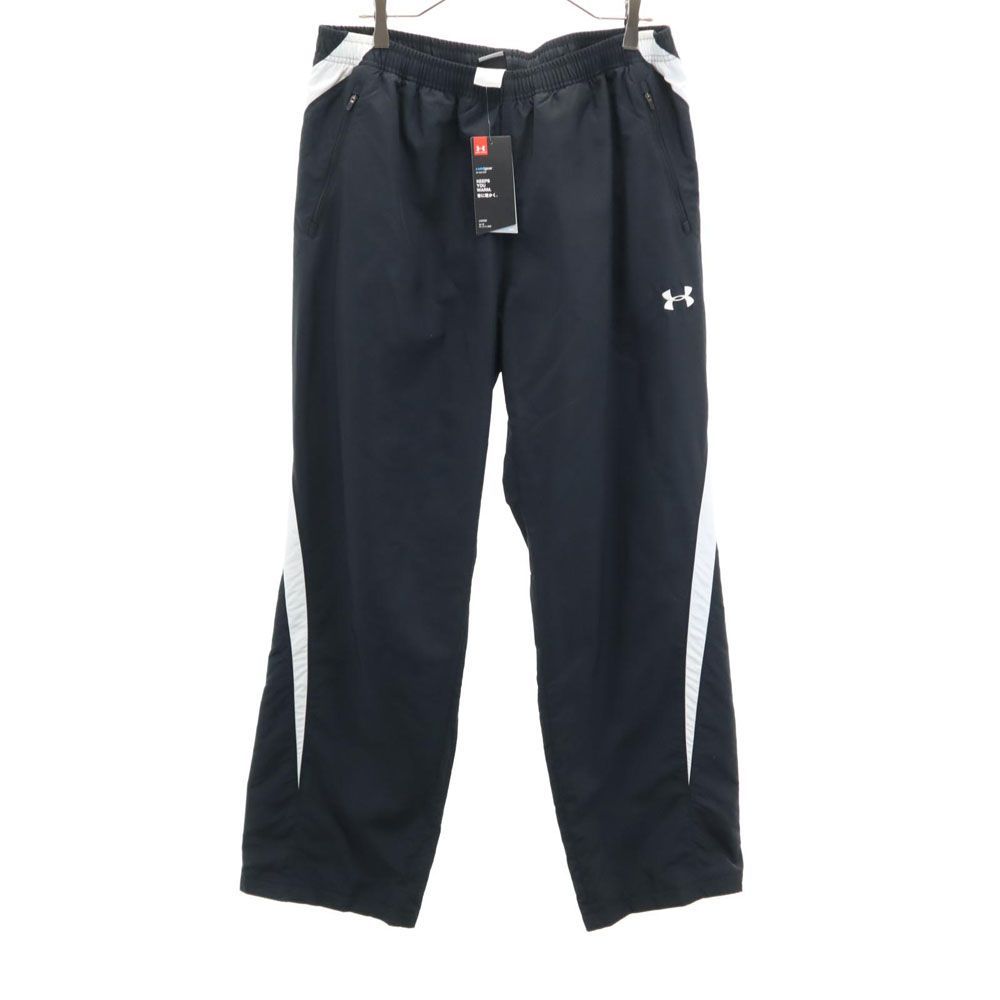 アンダーアーマー トレーニング ナイロンパンツ XXL 黒 UNDER ARMOUR 裏トリコット タグ付き メンズ 古着 【240325】